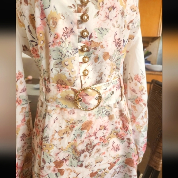 Spring Floral Button-Down Dress Size 3x - Picture 4 of 7